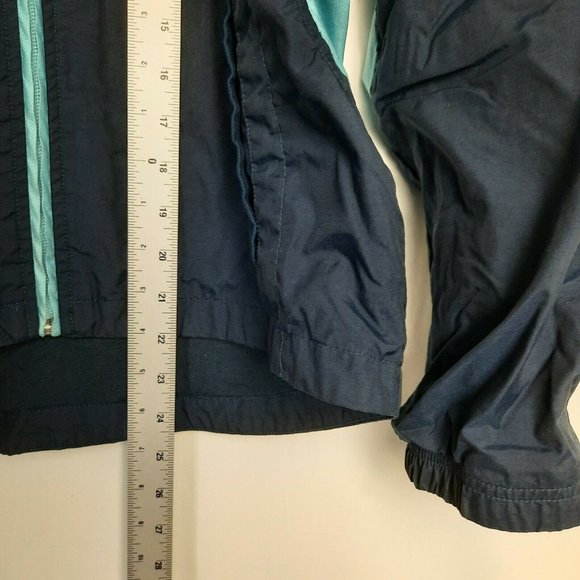 Nike Windbreaker Jacket Packable Hood Lightweight Blue Womens XS Extra Small - Picture 10 of 11